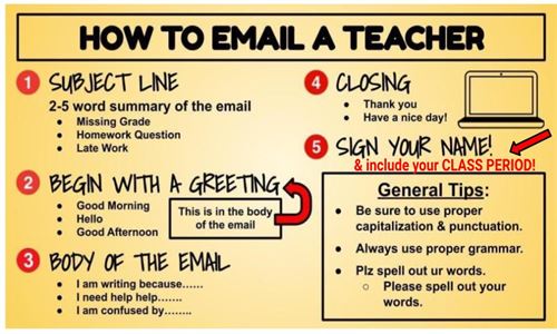 How to Email a Teacher